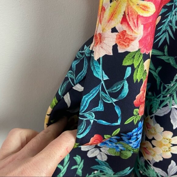 Revolve Keepsake The Label Navy Second Chance Dress Womens Size XS Scuba Floral - Picture 8 of 13